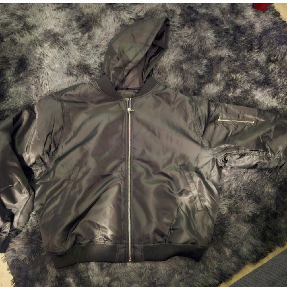 New-women/men Black Bomber Jacket